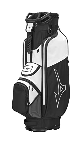 Mizuno Golf LW-C Cart Bag, schwarz-weiß