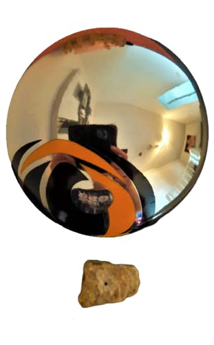 Jürgen Bocker Gartenambiente RS 100 101 Reiherschreck Edelstahl poliert magisches Auge Schwimmkugel Teichkugel Taubenschreck, Silber, 12,5 cm
