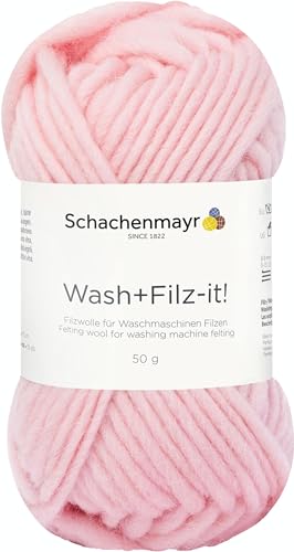Schachenmayr Wash+Filz-It!, 50G rosa Filzgarne