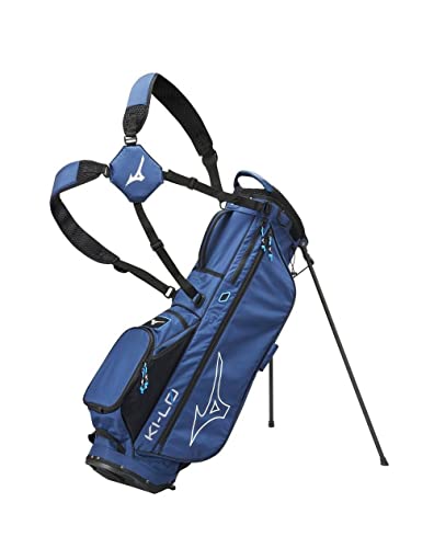 Mizuno Golf Herren K1-LO Carry Dual Strap 5 Wege Trennwand Golf Ständer Tasche Marineblau Einheitsgröße
