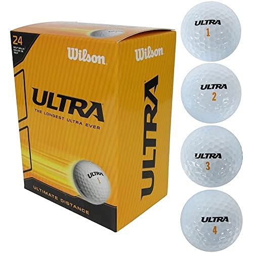 Wilson Golfbälle Ultra, weiß, 24er Pack