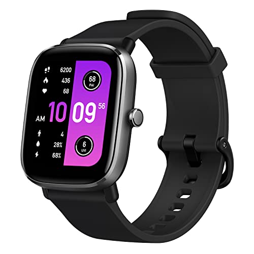Amazfit Smartwatch GTS 2 Mini Fitness Uhr 1.55 Zoll AMOLED Display, GPS Aktivitätstracker, Alexa, 5 ATM, Überwachung der Herzfrequenz, SpO2 für Damen Herren