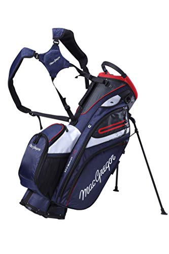 MacGregor Golf MACBAG146 Mactec HYBRID 14 Golf Club Stand Carry Trolley Bag, Navy Blau