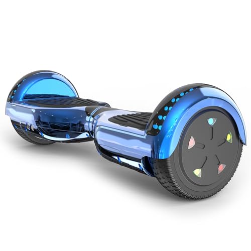 VOUUK Hoberboard 6,5-Zoll-Hoverboard mit zwei Rädern, Mit Bluetooth-Lautsprecher, Mit LED-Lichtern Geeignet für Kinder und Erwachsene