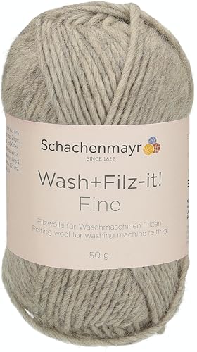 Schachenmayr Wash+Filz-It! Fine, 50G leinen Filzgarne
