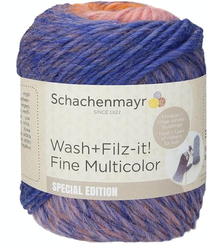 Schachenmayr Wash+Filz-It! Fine Multicolor, 100G tropic color Filzgarne