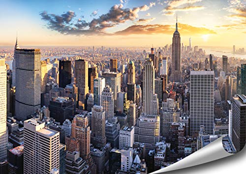 ARTBAY New York Poster HD XXL - 118,8 x 84 cm - Manhattan | Skyline | New York | USA | Premium Qualität